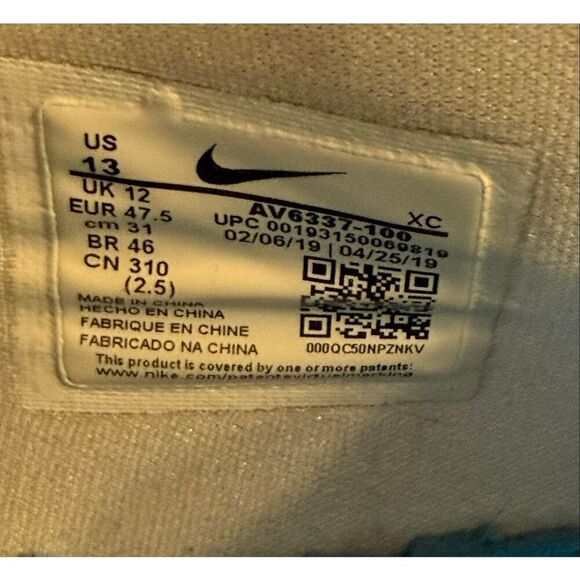 Nike Kyrie Irving Low 2 Sneakers White Blue Hero Basketball Shoes Men\'s Size 13